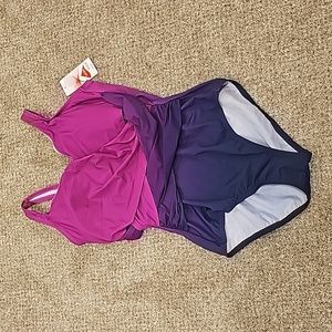 Land's End Tummy Control One Piece Swimsuit! NWT!